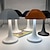 abordables Lampes de Table-Lampe de table champignon rechargeable à intensité variable, lampe de bureau à manger à LED, lampe de table en métal portable étanche avec gradation en continu, luminosité à 3 niveaux pour la