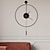 cheap Wall Accents-Classical Large Wall Clock with Pendulum Decorative Art Clocks Round Minimalist Modern Clock Non Ticking Silent Metal Wall Clock for Living Room Bedroom Study Office Decoration 50 60 cm