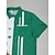 Χαμηλού Κόστους ανδρικά πέτο πουκάμισα Χαβάης-st.patrick&#039;s day ανδρικό πουκάμισο καλοκαίρι Χαβάης πουκάμισο καρτούν ριγέ Αγίου Πατρικίου ημέρα st. ημέρα του Πάτρικ τριφύλλι turndown μαύρο λευκό κίτρινο κρασί στρατός πράσινος υπαίθριος δρόμος