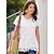 cheap Basic Women&#039;s Tops-Women&#039;s Going Out Tops Blouse Cotton Plain Casual Lace White Short Sleeve Vacation Vintage Fashion Round Neck Summer Spring