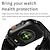 baratos Smartwatch-TK23 Relógio inteligente 2.02 polegada Relógio inteligente Bluetooth Podômetro Aviso de Chamada Monitor de frequência cardíaca Compatível com Android iOS Feminino Masculino Suspensão Longa Chamadas