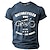 Χαμηλού Κόστους Ανδρικά 3D T-shirts-Γραφική Motocicletă Καθημερινά Υψηλής Ποιότητας Ρετρό / Βίντατζ Ανδρικά 3D εκτύπωση Μπλουζάκι Μπλουζάκι μπλουζάκι Υπαίθρια Αθλήματα Αργίες Εξόδου Κοντομάνικη μπλούζα Μαύρο Βαθυγάλαζο Πράσινο Χακί