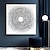 olcso Absztrakt festmények-nagy, kézzel festett nappali fali kép absztrakt festmény fekete-fehér egyszerű kör keret nélküli lakberendezés otthoni minőségi műalkotásokhoz