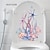 voordelige Muurstickers-aquarel toiletstickers: koraal, zeester, zeegras, kwal, schelp - verwijderbare huishoudelijke muurstickers voor de badkamer, ideaal voor het toevoegen van een strandachtige sfeer aan uw ruimte