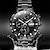 cheap Mechanical Watches-New Olevs Brand Men&#039;S Watch Perpetual Calendar Calendar 24 Hours Indication Multifunction Mechanical Watch Three Eyes Six Hands Steel Belt Waterproof Men&#039;S Watch