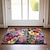 billiga Dörrmattor-blomma pastell dörrmatta golvmattor tvättbara mattor köksmatta halkfri oljesäker matta inomhus utomhusmatta sovrumsinredning badrumsmatta entrématta