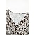 levne Šaty s potiskem-Dámské Volnočasové šaty Midi šaty Hnědá Poloviční rukáv Leopard Tisk Léto Jaro Do V stylové 2023 S M L XL 2XL 3XL