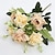 baratos Sr e Sra Casamento-2 peças bola artificial de rosa simulada crisântemo decoração de casa enfeites de flores artificiais adereços de tiro de casamento flores artificiais