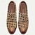 رخيصةأون أحذية أوكسفورد للرجال-حذاء رجالي رسمي ذهبي منقوش هندسيًا من جلد البقر الإيطالي المحبب بالكامل برباط مقاوم للانزلاق