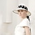 abordables Sombreros de fiesta-Sombreros sombrero de paja de fibra sombrero para el sol boda fiesta de té elegante boda con cordones tocado