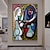 cheap Famous Paintings-Mintura Handmade Pablo Picasso Famous Oil Paintings On Canvas Home Decoration Modern Wall Art Abstract Portrait Picture For Home Decor Rolled Frameless Unstretched Painting