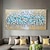 cheap Abstract Paintings-Hand painted Gold Silver Teal White Abstract Painting on Canvas Abstract Tulip Floral painting wall Art Textured Thick Painting for  Living Room bedroom Home Wall Decor Woman Art Gift