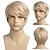 cheap Mens Wigs-Mens Wig Short Blonde Wig Short Layered Synthetic Hair for Male Cosplay Anime Halloween Wig