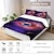 abordables Ensembles de housse de couette-ciel étoilé motif animal lit double housse de couette lit simple ensemble de parterre de fleurs chaud ensemble 2 pièces ensemble 3 pièces ensemble en peluche courte légère et douce