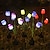 abordables Luces de camino y linternas-Luz led solar para exteriores, lámpara de tulipán y rosa, luces solares para paisaje, decoración de jardín, lámpara de césped, luces de jardín impermeables, 1 unidad