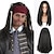economico Parrucca per travestimenti-parrucca da pirata per parrucche da festa cosplay per adulti