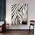 olcso Állatos festmények-kézzel készített olajfestmény vászon fal művészeti dekoráció modern állati zebra lakberendezéshez hengerelt keret nélküli feszítetlen festmény