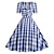 cheap Historical &amp; Vintage Costumes-Retro Vintage 1950s Rockabilly Dress Swing Dress Women&#039;s Plaid / Check Checkered Gingham Carnival Dailywear Dress
