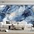 cheap Abstract &amp; Marble Wallpaper-Cool Wallpapers Sky Blue Marble Wallpaper Wall Mural Roll Wall Covering Sticker Peel and Stick Removable PVC/Vinyl Material Self Adhesive/Adhesive Required Wall Decor for Living Room Kitchen Bathroom