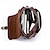 cheap Men&#039;s Bags-Men&#039;s Crossbody Bag Shoulder Bag Messenger Bag Nappa Leather Cowhide Daily Zipper Solid Color Light Brown Brown