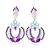 cheap Earrings-Women&#039;s Hoop Earrings Geometrical Precious Statement Imitation Diamond Earrings Jewelry Silver / Gold For Wedding Party 1 Pair