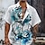 رخيصةأون قمصان هاواي طية صدر السترة للرجال-قميص رجالي مرساة منتجع هاواي مطبوع ثلاثي الأبعاد لقضاء العطلات على الشاطئ والصيف بأكمام قصيرة أزرق S M L قميص من القماش