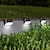 cheap Outdoor Wall Lights-2/4pcs Solar Step Light IP65 Waterproof Fence Light 6LED Solar Night Light Outdoor Lighting Deck Step Railing Wall Courtyard Stairs Yard Decoration