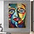 abordables Pinturas de personas-Pintura al óleo pintada a mano Pablo Picasso pintura famosa lienzo enrollado chica famosa lienzo arte sin marco arte de la pared pintura decoración de la pared del hogar
