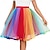 baratos anágua-Anos 50 Princesa Curto / Mini Anágua Tutu Sob saia Fantasia Mulheres Dia Das Bruxas Baile de Máscaras Traje de festa para noite Baile de Formatura Festa de Solteira Adulto Saia