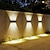 cheap Outdoor Wall Lights-2 Packs 18/20 LED Beads Long Size Solar Wall Lights with Emitting Light Up and Down, Fence Outdoor Courtyard, Garden Pathway Decoration Light