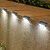 cheap Outdoor Wall Lights-2/4pcs Solar Step Light IP65 Waterproof Fence Light 6LED Solar Night Light Outdoor Lighting Deck Step Railing Wall Courtyard Stairs Yard Decoration