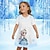 cheap Dresses-Girls&#039; 3D Princess Dress Short Sleeve 3D Print Summer Daily Holiday Casual Beautiful Kids 3-12 Years Casual Dress Skater Dress Above Knee Polyester Regular Fit