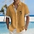 cheap Men&#039;s Aloha Shirts-Solid Color Plaid Check Hawaiian Resort Men&#039;s Printed Shirts Outdoor Holiday Vacation Summer Turndown Short Sleeves Yellow, Pink, Blue S, M, L 4-Way Stretch Fabric Shirt