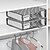 levne Úložiště a organizování-šedý úložný box pod postel: skládací úložný koš s madly a průhledným oknem, ideální pro uspořádání lůžkovin, oblečení a přikrývek, ideální pro podkroví, sklepy, skříně, skříně, ložnice a ložnice