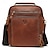 cheap Men&#039;s Bags-Men&#039;s Crossbody Bag Shoulder Bag Messenger Bag Nappa Leather Cowhide Daily Zipper Solid Color Black Khaki Coffee
