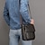 baratos Bolsas para Homem-Bolsa crossbody de couro genuíno masculino grande capacidade multifuncional camada superior bolsa de ombro moda masculina retro crossbody saco