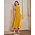 cheap Design Cotton &amp; Linen Dresses-Women&#039;s Shirt Dress Maxi Dress Cotton Linen Pleated Button Casual Daily Vacation Shirt Collar Sleeveless Summer White Yellow