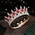 tanie Akcesoria do stylizacji włosów-barokowa okrągła korona nakrycia głowy ze stopu gwiazda internetowa korona urodzinowa osiemnastolatek prezent dla dorosłych korona królowa