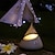 ieftine Lumini și felinare de camping-lumină de noapte cu led reglabilă lumină de atmosferă colorată în gradient stil minimalist con de lumină de atmosferă cu încărcare usb lumină de noapte dormitor lampă cu led de masă lumină de camping