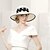 cheap Party Hats-Hats Fiber Straw Hat Sun Hat Wedding Tea Party Elegant Wedding With Lace-up Headpiece Headwear