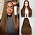 cheap Human Hair Lace Front Wigs-13x4 Lace Front Human Hair Wigs Color #4 Brown Straight Hair Transparent Lace with Baby Hair Free Part Hairline Real Human Hair Dark Brown Chocolate Hair 130%/150%/180% Density