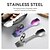 cheap Dining &amp; Cutlery-304 Stainless Steel Outdoor Multi-Tool: Knife, Fork, Spoon, Bottle Opener, Can Opener - 5-in-1 Utensil Set for Camping