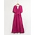 cheap Casual Dress-Satin Solid Drawstring Maxi Dress