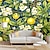cheap Floral &amp; Plants Wallpaper-Cool Wallpapers Lemon Tree Nature Wallpaper Wall Mural Roll Sticker Peel and Stick Removable PVC/Vinyl Material Self Adhesive/Adhesive Required Wall Decor for Living Room Kitchen Bathroom