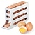 abordables Utensilios para huevos-Soporte para huevos de 4 niveles para refrigerador, soporte para huevos para refrigerador, dispensador de huevos, bandeja para huevos con ruedas automáticas, contenedor para 30 huevos, rodillo para huevos que ahorra espacio para refrigerador