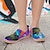 abordables Zapatos de impresión gráficos-Mujer Zapatillas de deporte Bailarinas Slip-Ons Zapatos estampados Zapatillas sin cordones Diario Viaje Pintura Insecto Tacón Plano Vacaciones Casual Confort Tela Mocasín Azul