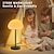 abordables Lámpara de mesa-Lámpara de mesa inalámbrica LED, lámpara de mesa con carga en forma de seta, recargable por USB para dormitorio, sala de estar, lámpara de noche para habitación de niños