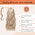 billiga Hästsvans-blond hästsvansförlängning släta trasselbeständiga strandvågor sveper runt hästsvans hårförlängningar naturligt mjukt klipp i hårförlängningar hästsvans syntetiskt falskt hårstycke