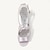 levne Svatební střevíce-Dámské Svatební obuv Svatební boty Perličky Vysoký podpatek Otevřený palec Elegantní Satén Řemínek ve tvaru písmene T Stříbrná Bílá Bledě růžová
