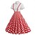cheap Historical &amp; Vintage Costumes-Retro Vintage 1950s Dress A-Line Dress Swing Dress Midi Women&#039;s Polka Dots A-Line Halloween Wedding Guest Tea Party Casual Daily Dress
